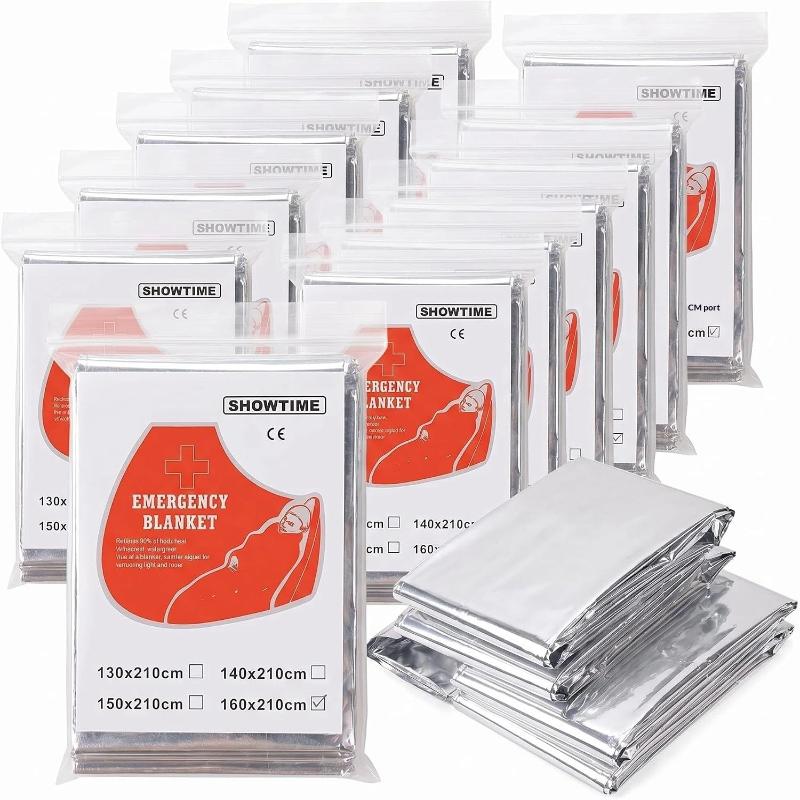Survival Blanket Reflective - 5 Adet Su Geçirmez, Işığı Yansıtan,